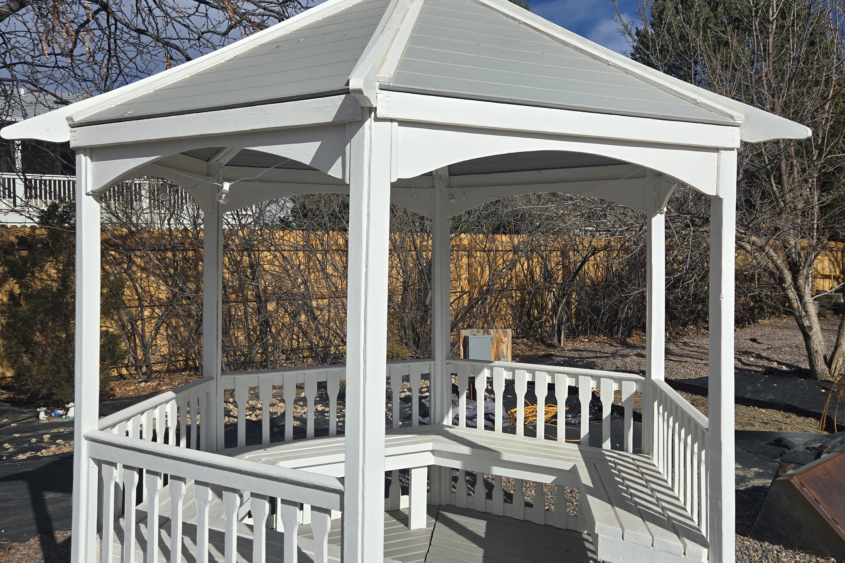 Before gazebo repair